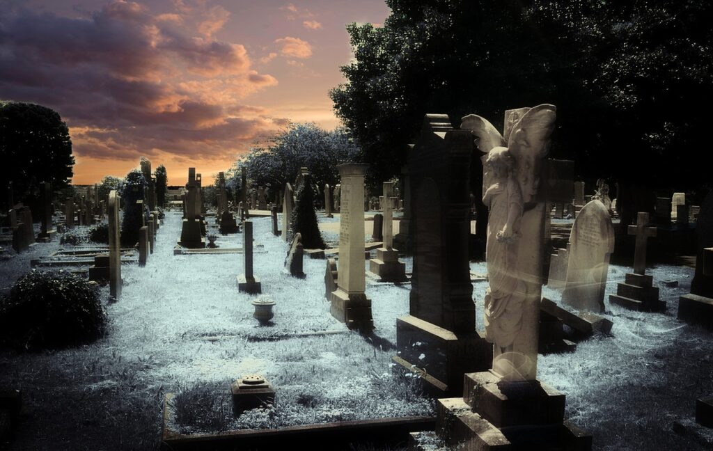 graveyard, headstone, cemetery